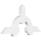 Ekena Millwork Ericson Architectural Grade PVC Gable Bracket, 60"W x 30"H x 4"D x 6"F, 12/12 Pitch GBP060X30X0406ERI00 - alternate 1
